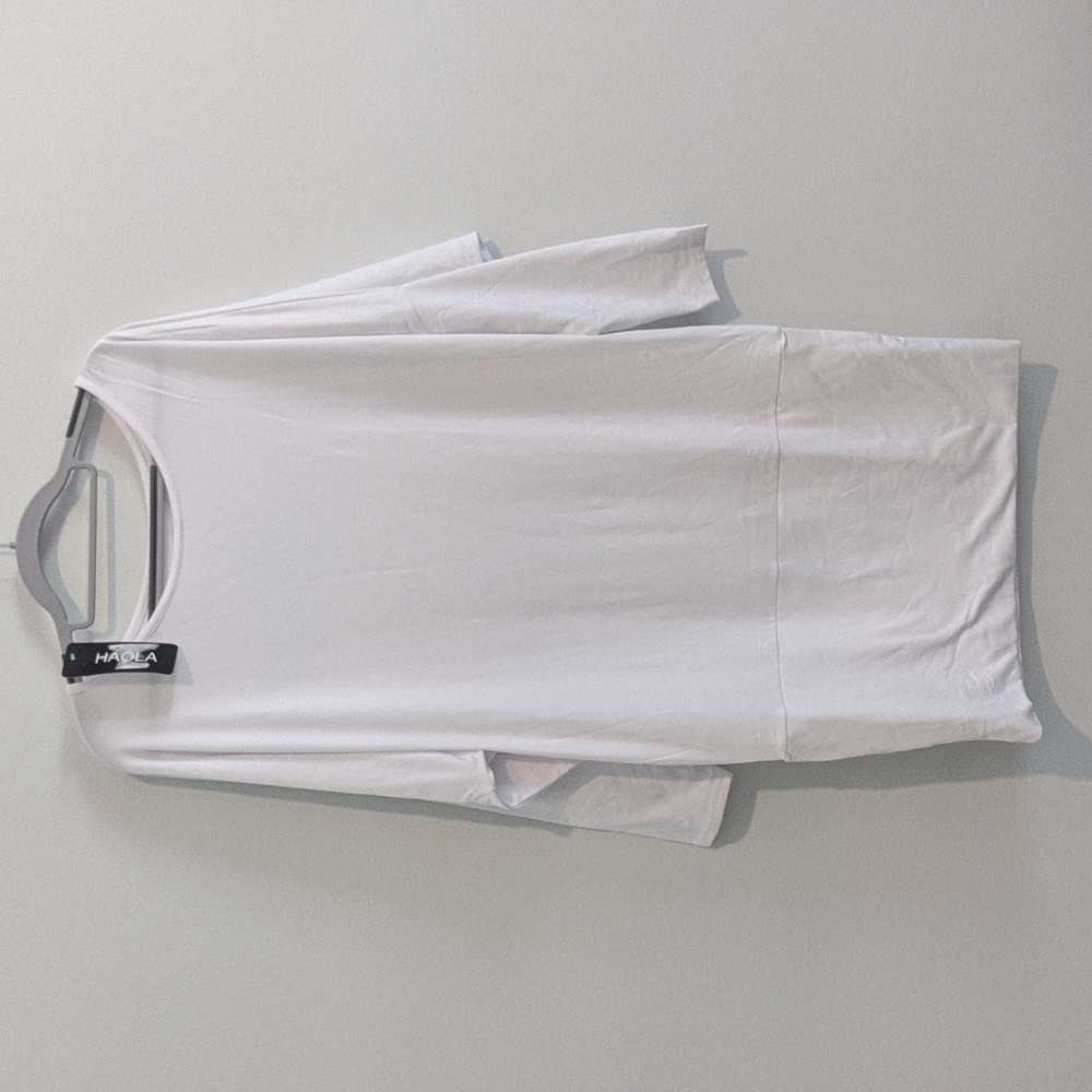 Haola Woman's White Short Casual Dress Size XL